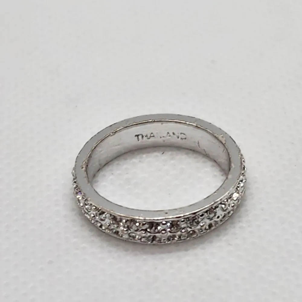 Joan Rivers Silver Tone & CZ Ring (6) - Image 5