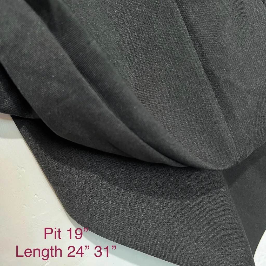 Acevog Women's Draped Open Front Casual Long Sleeve : Box C: Black Size M - Image 2