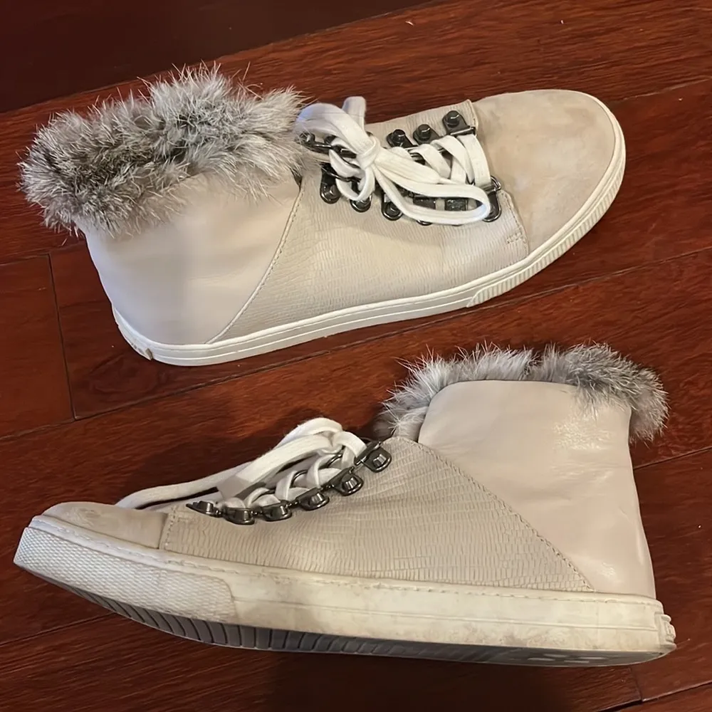 BCBG | Deniz Rabbit Fur Sneaker 6 - Image 7