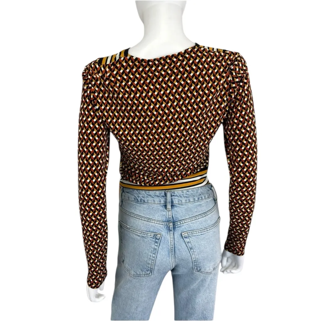 Michael Kors MICHAEL  Cropped Blouse Size XS - Image 3