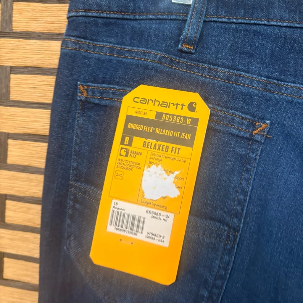 Carhartt Rugged Flex Relaxed Fit Jeans‎ Size 16 - Image 4