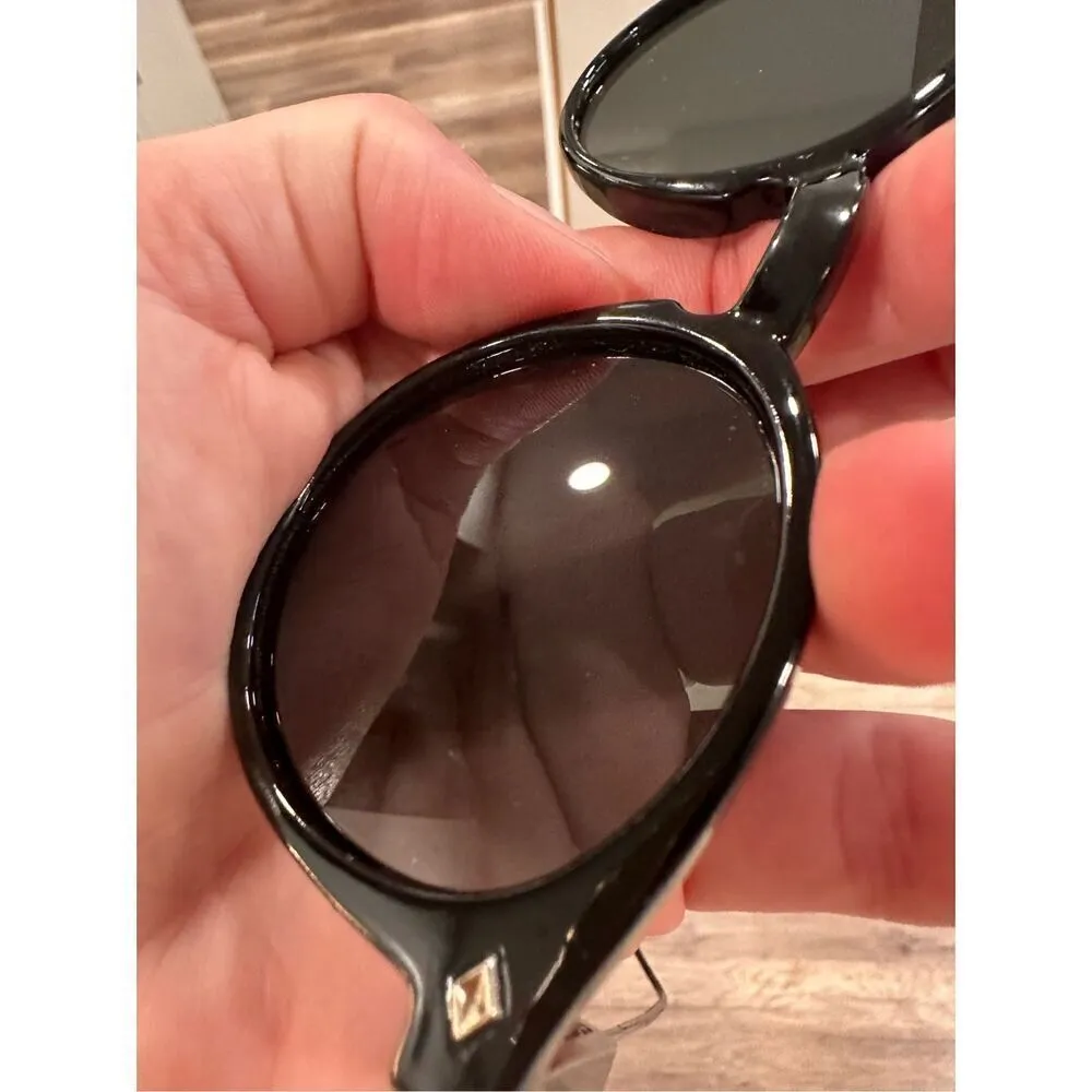 Spitfire Women's Reflective Round Polarized Sunglasses Classic Black Lenses - Image 5