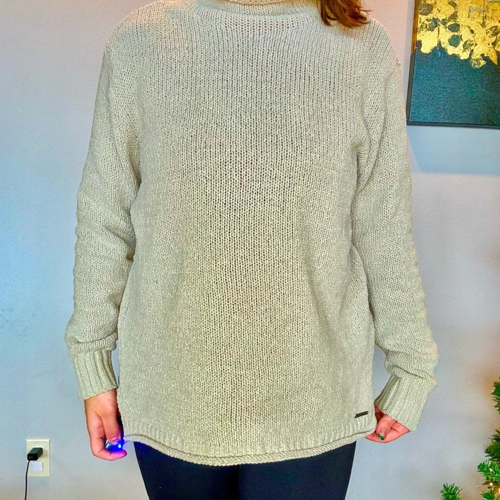 Abercrombie & Fitch Soft Sage Green Knit Sweater | oversized | EUC | XL - Image 13