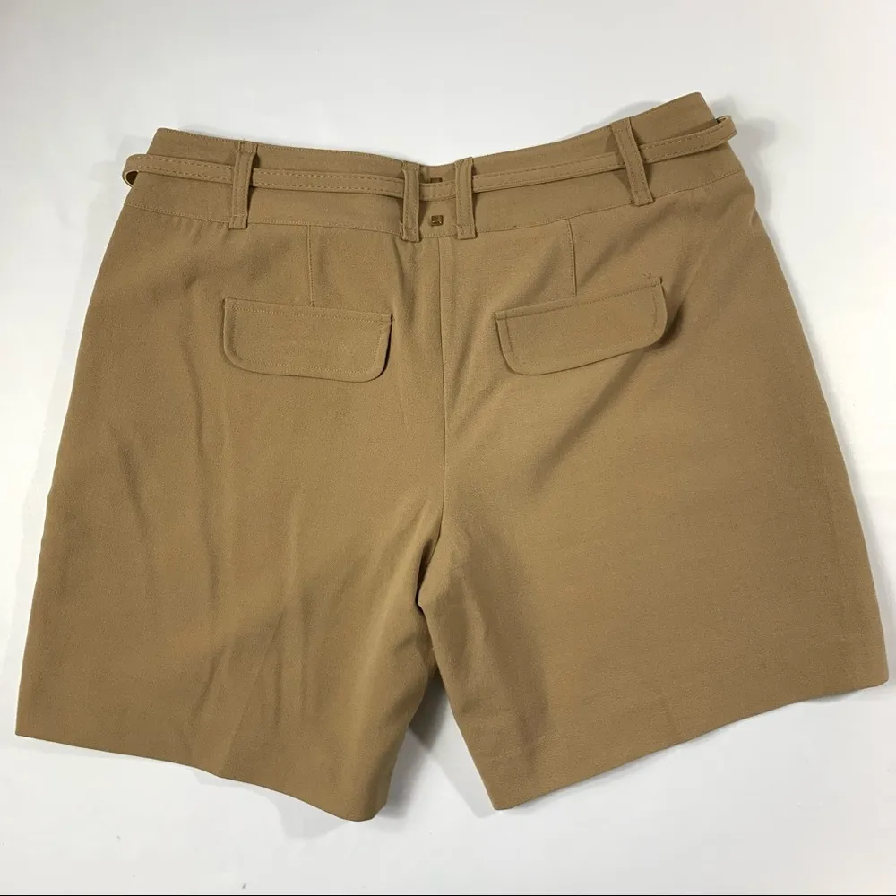 Cache Tan Studded Trouser Belted Shorts - Image 3