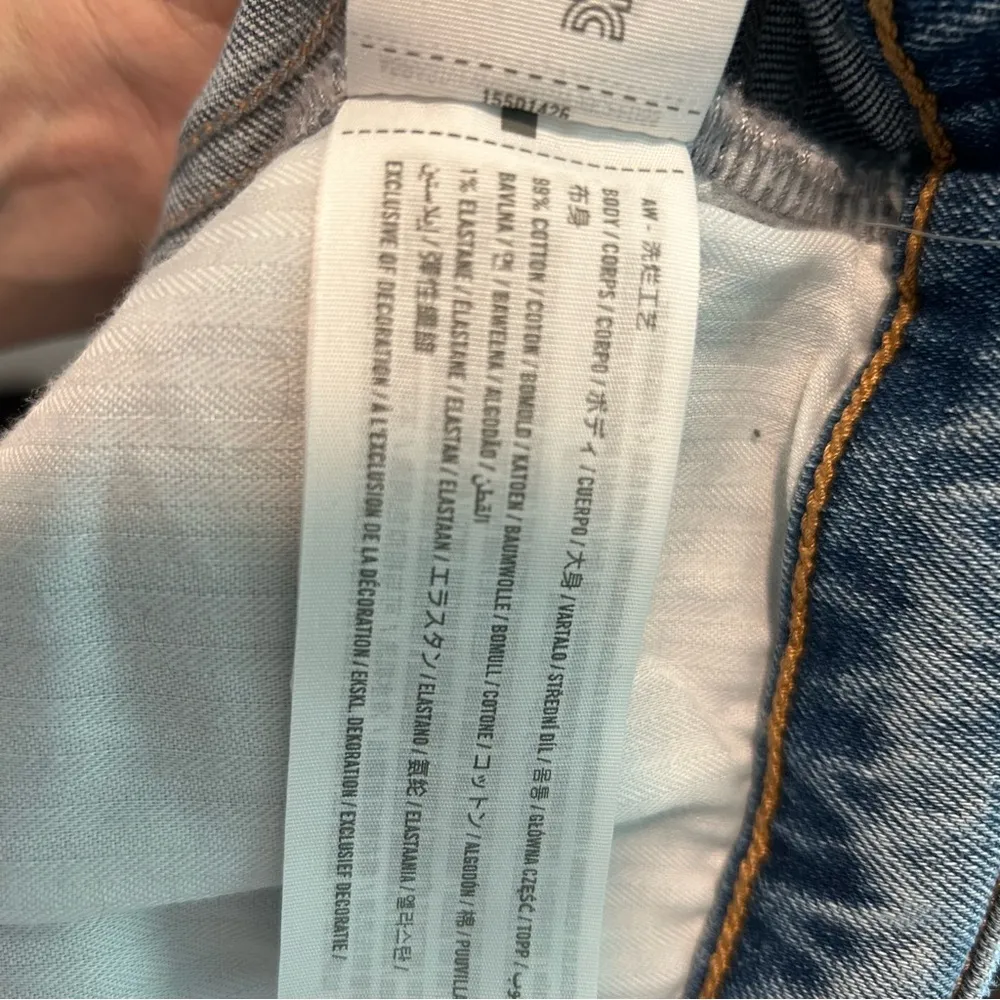 Abercrombie Fitch Ankle Straight Ultra High Rise Cuff Jeans I2 - Image 5