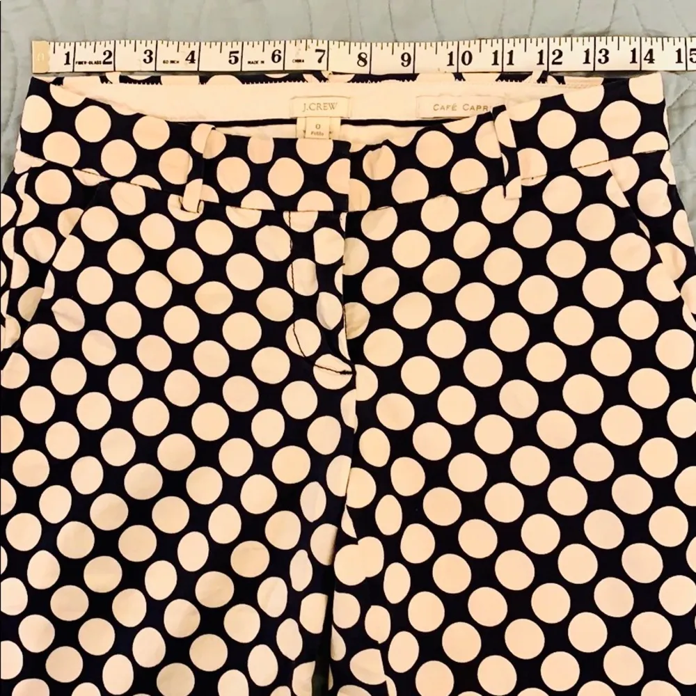 J. Crew Pop Art Polka Dot Cafe Capris. EUC. - Image 13