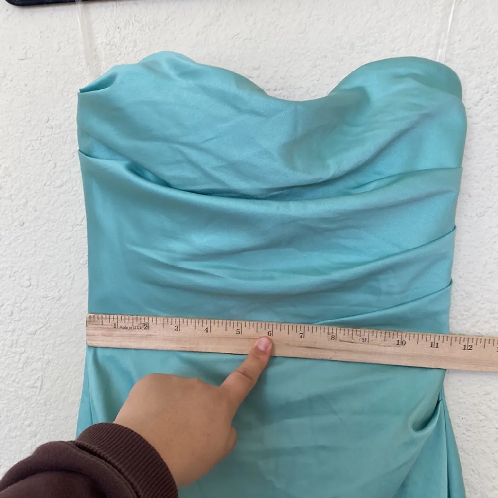 HOUSE OF CB 'Jasmine' Jade Draped Strapless Corset Dress NWOT size XS - Image 7