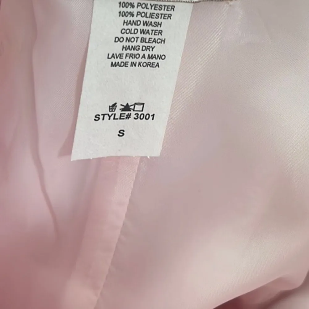 Vintage Beaded Prom Dress Pink - Image 10