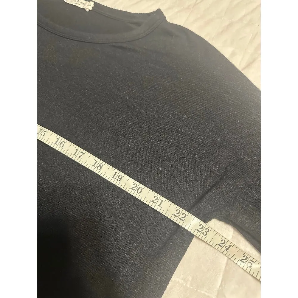 Rag & Bone New York Lightweight Black Sweater Women's Size Medium Basic Top - Image 6