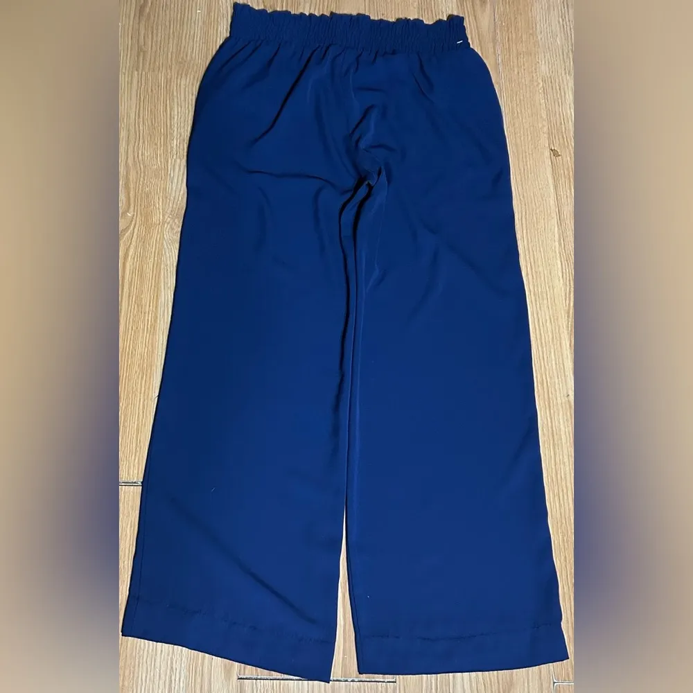 🏷️🏷️Navy Michael Kors flowy wide leg pants women’s medium*READ* - Image 7