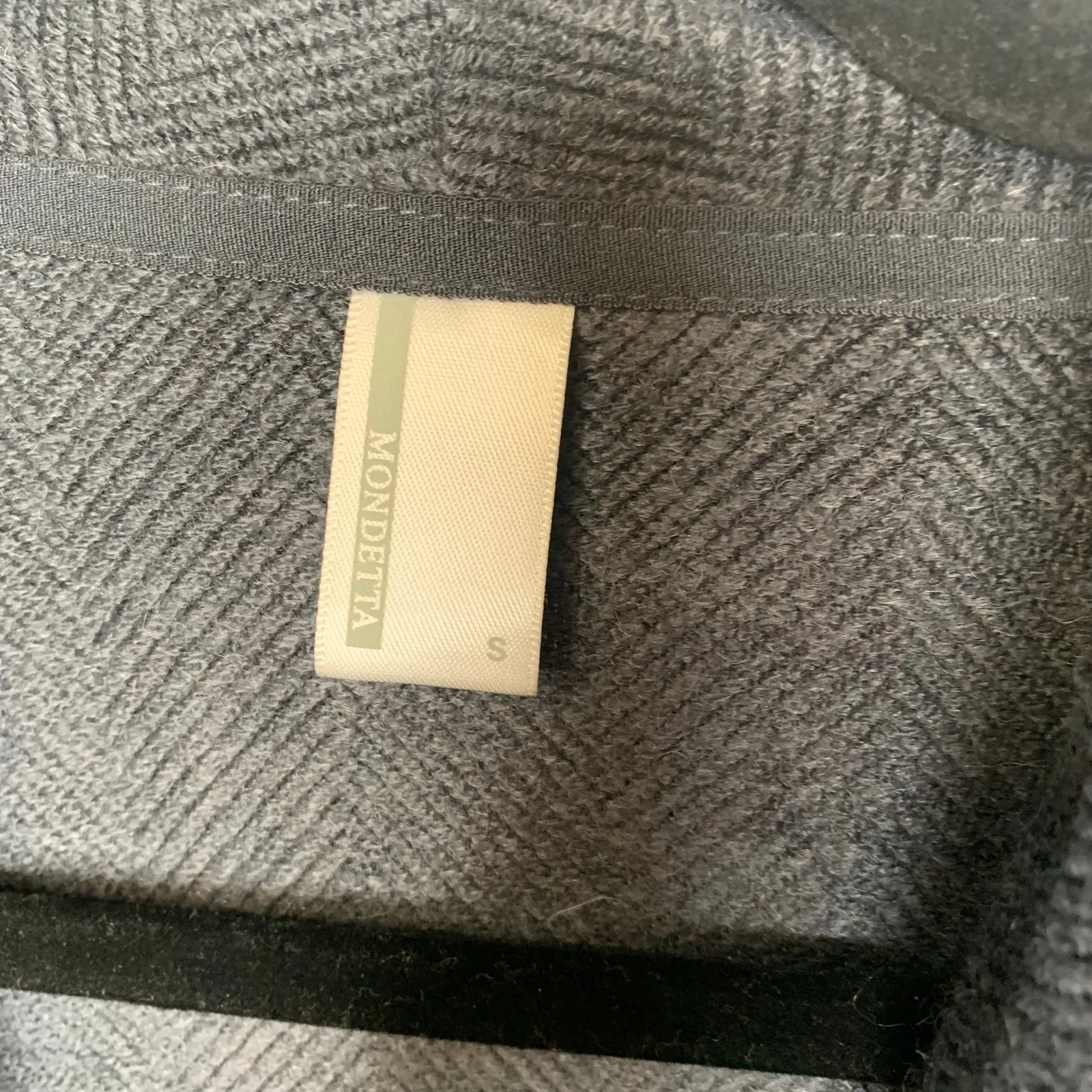 Mondetta Blue Black Herringbone Moto Jacket Jersey Sz Small - Image 8