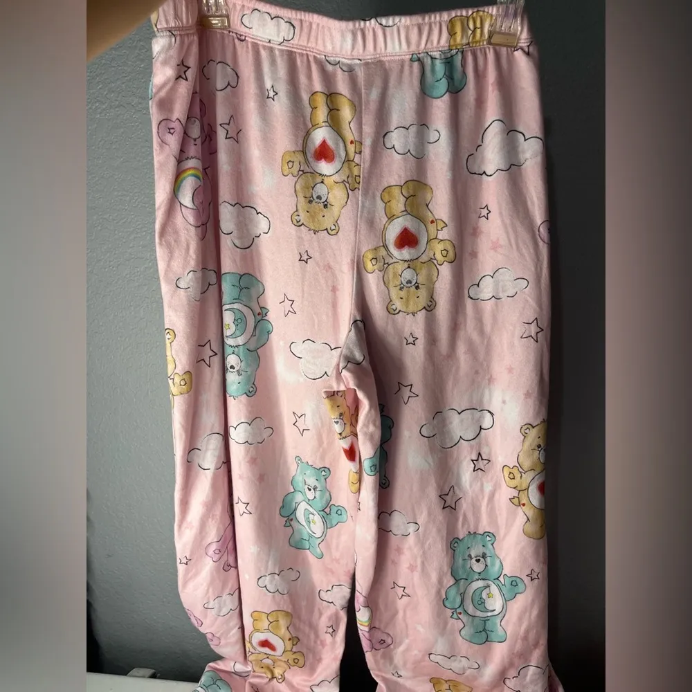 Care Bears Pink and Yellow Pajamas Whimsical Print Size XL - Image 5
