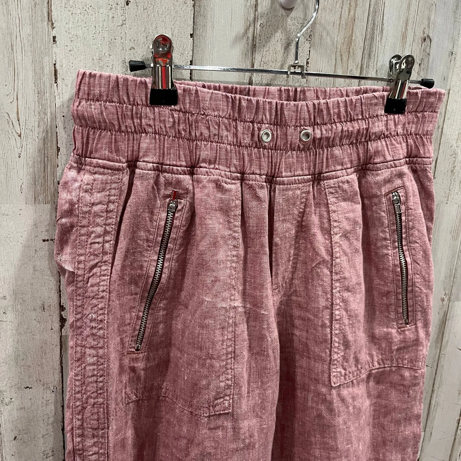 Athleta *Read* 100% Linen Cabo Wide Leg Pants Women’s Size 4 Breezy Beachy - Image 2