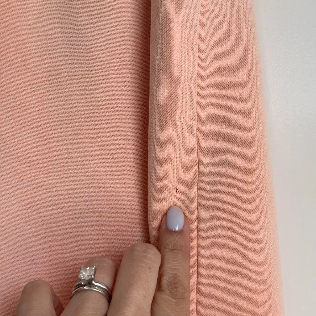 Skims French Terry Straight Leg Pant in Cantaloupe, Size Small - Image 9