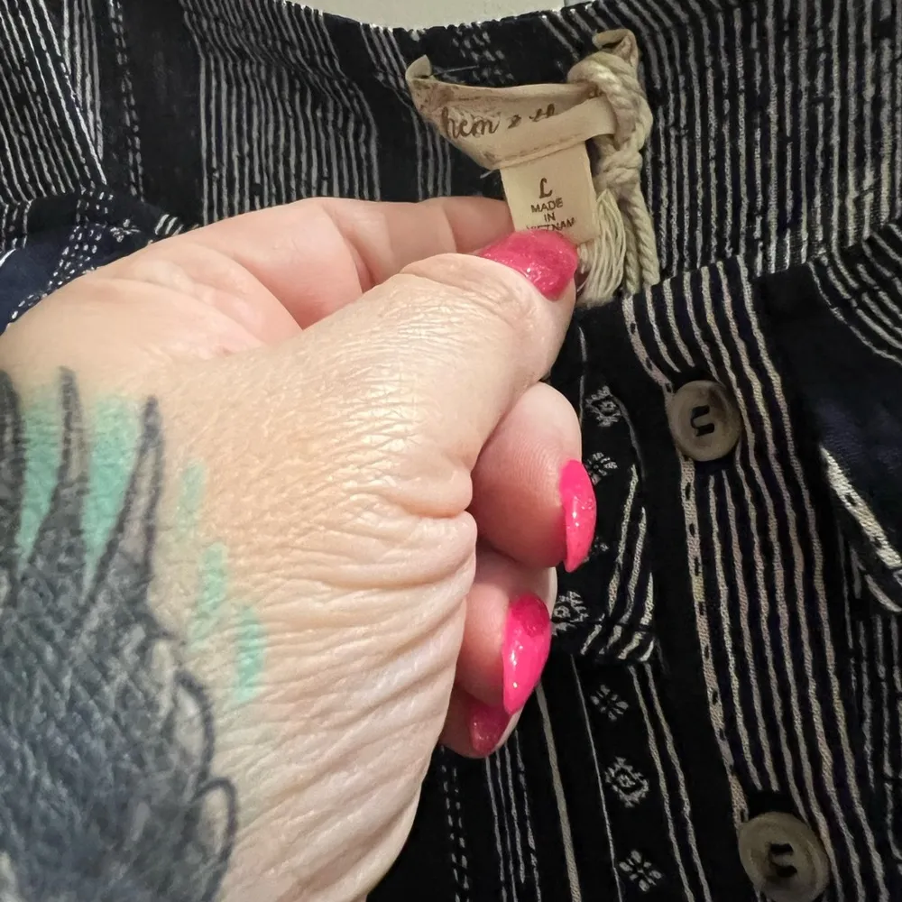 Hem & Thread Blue Striped Jumpsuit - Image 2