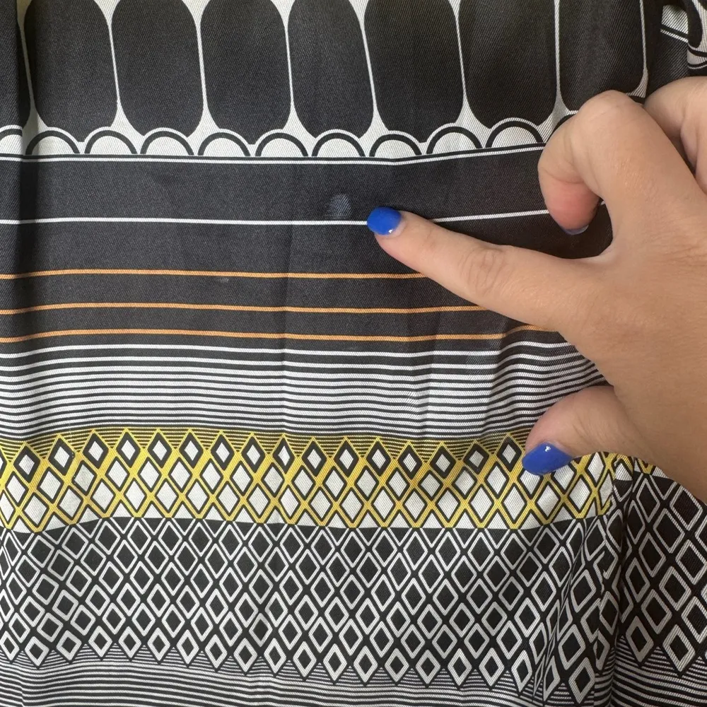 Karen Millen NWOT‎ Geo Stripe Zip Detail Blouse Top US Size 2 - Image 7