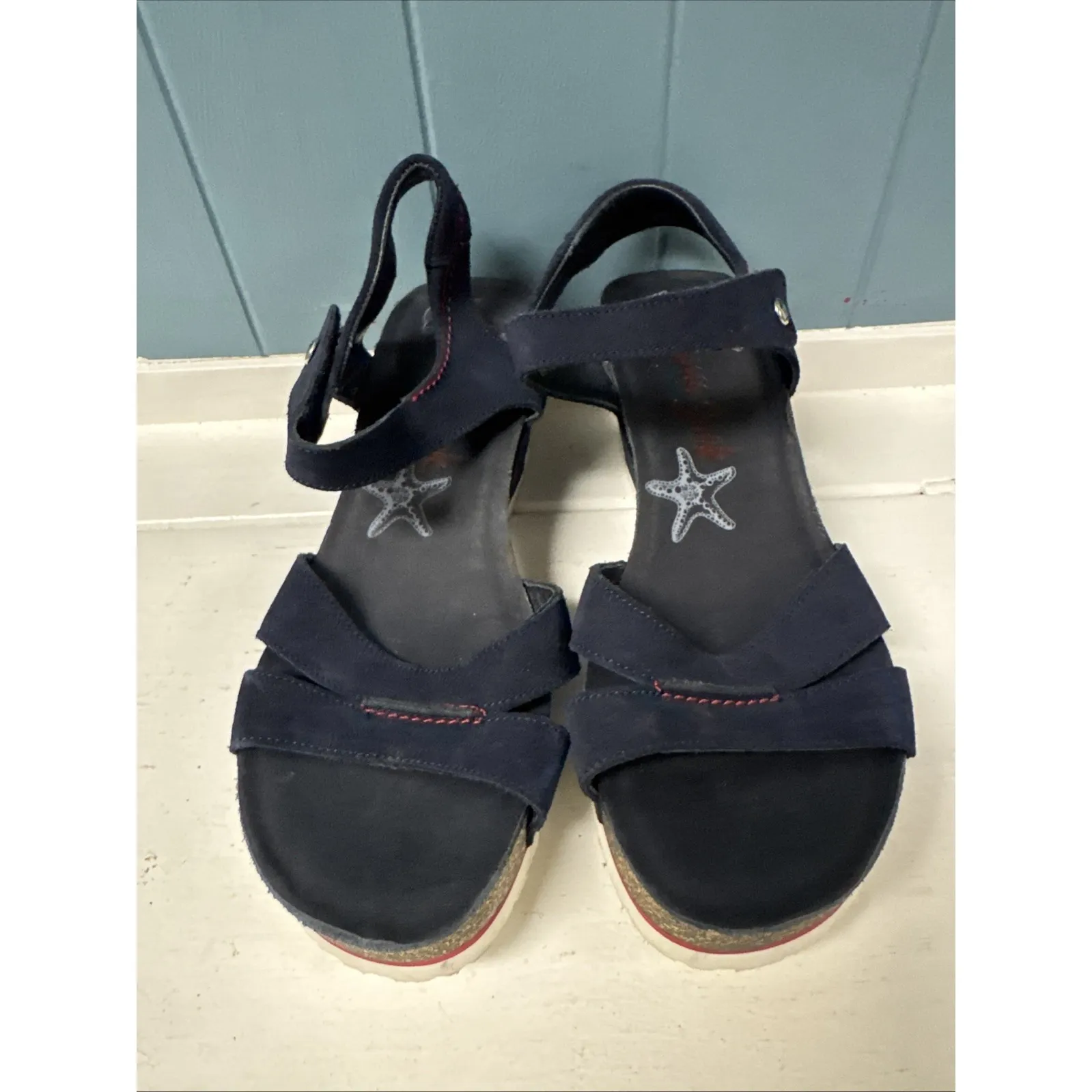 Panama Jack Julia Basics B10 sandals nobuck marino navy 41 Women's Size 10 - Image 4