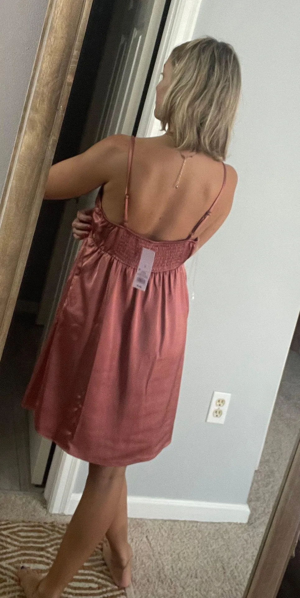 Pink Silk Dress - Image 3