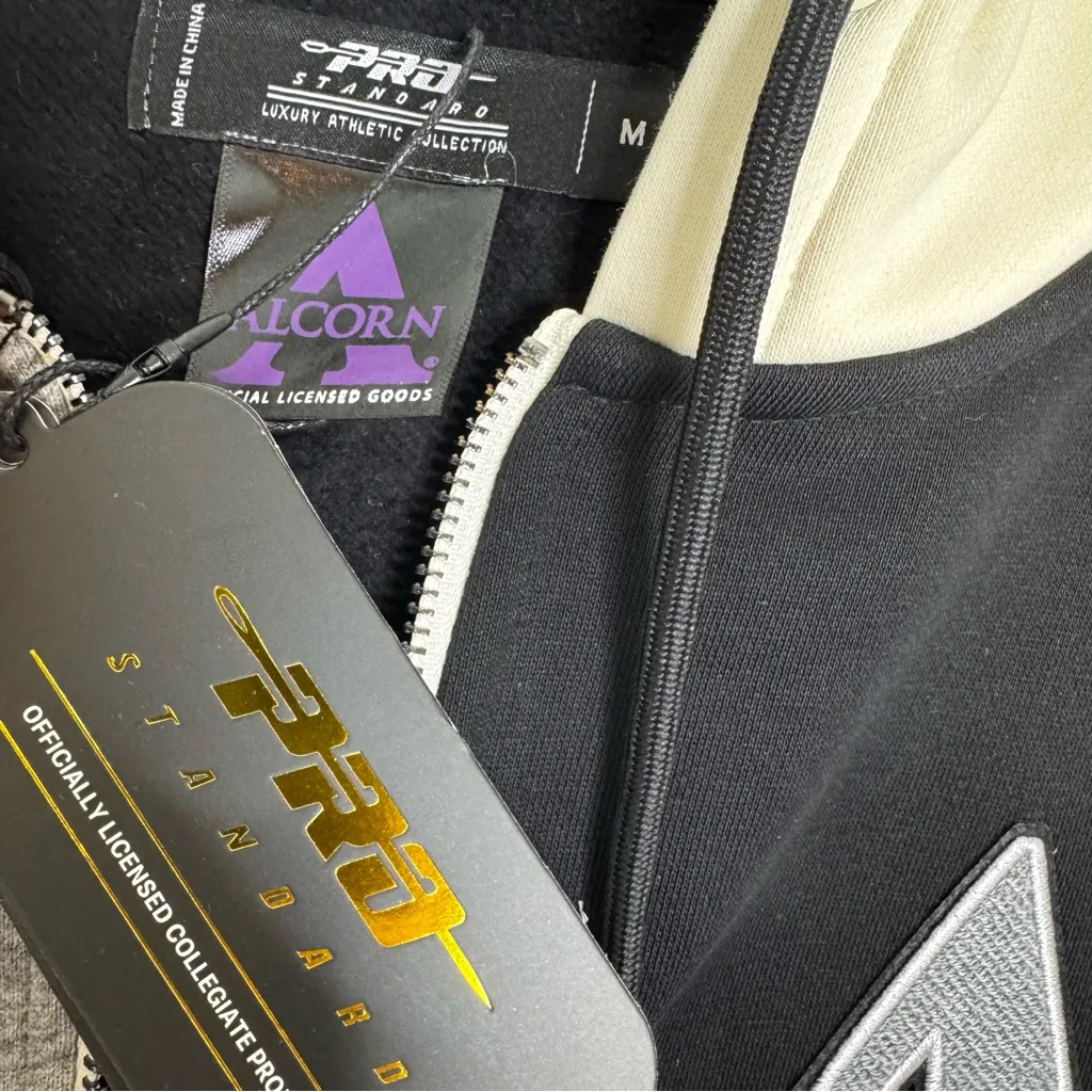 NWT Pro Standard Alcorn State University Full Zip
Hooded Sweatshirt Black Size M Size M - Image 13