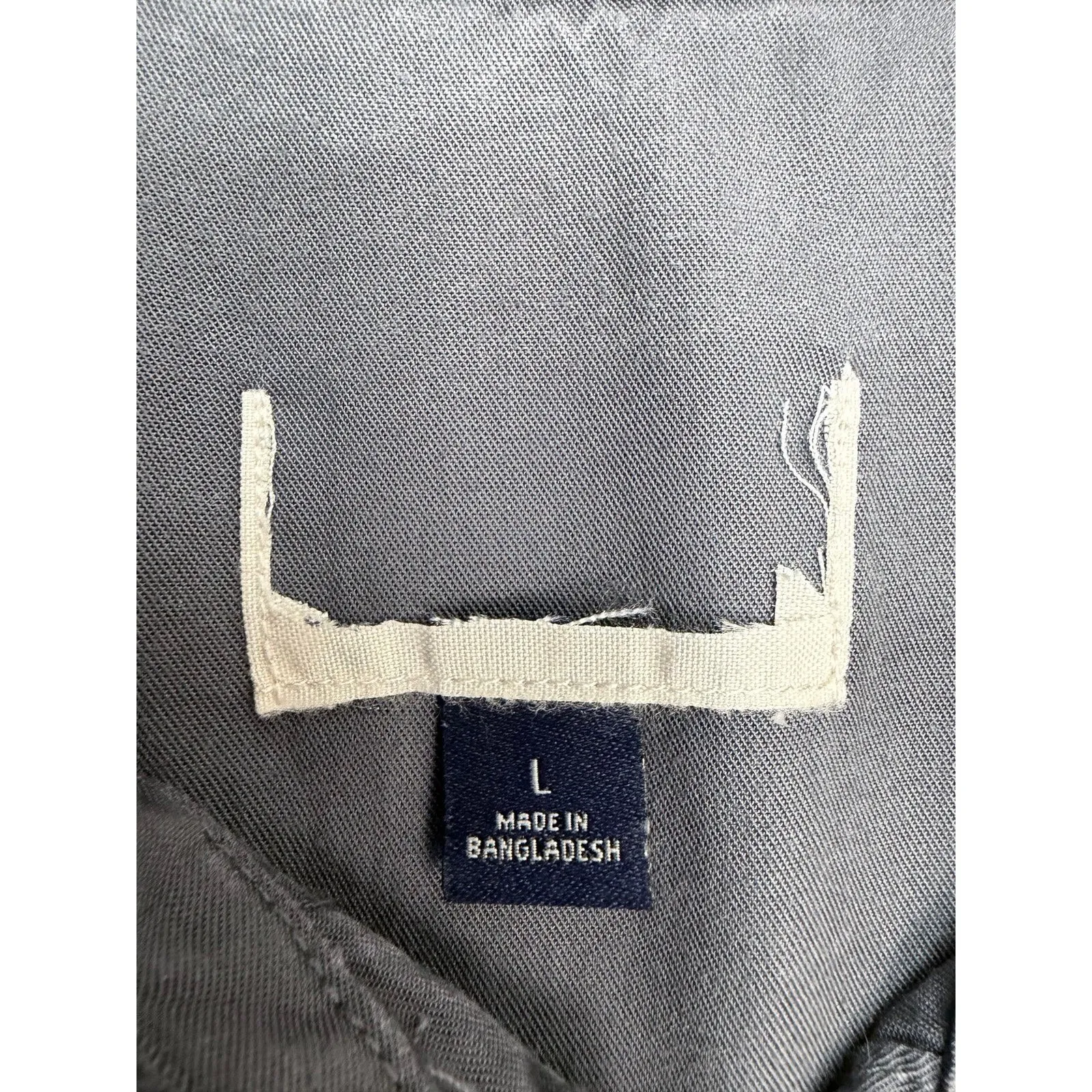 Universal Thread‎ 100% Lyocell Utility Button Down Shirt Gray Women's L - Image 5