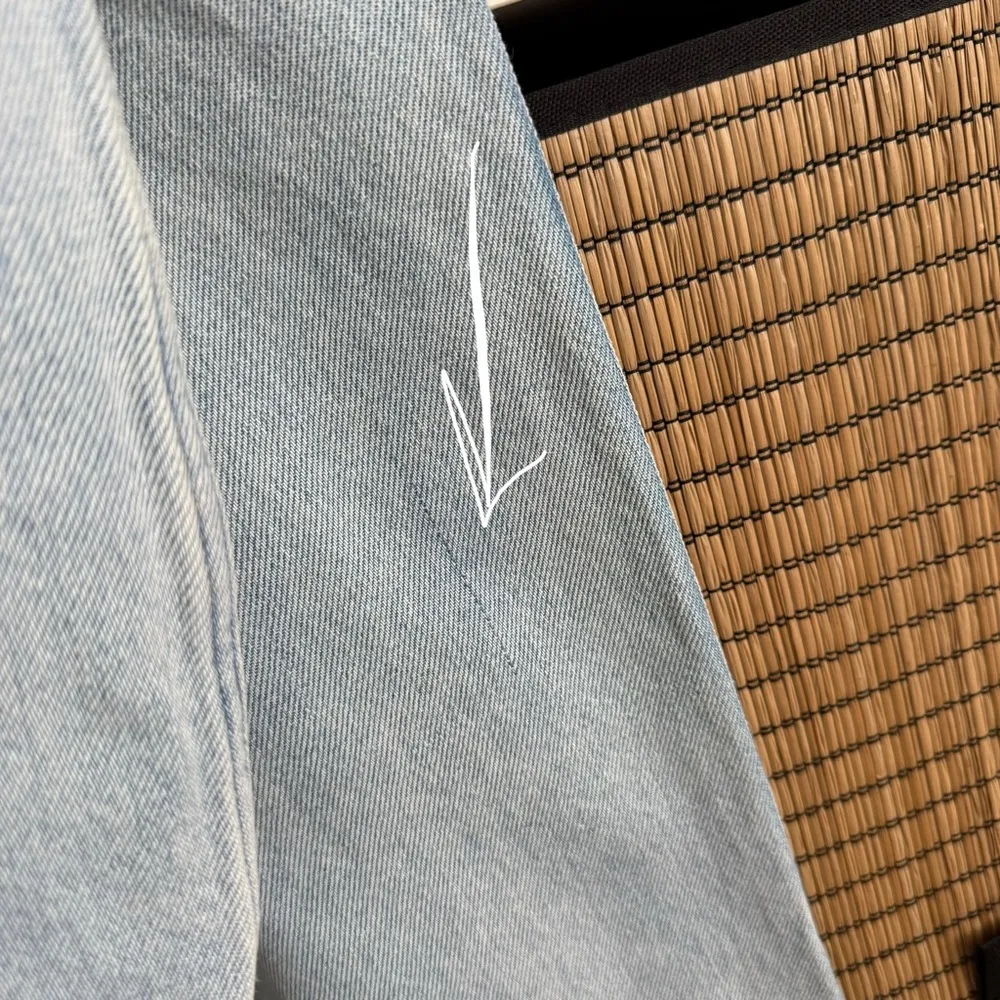 Levi’s High Loose Ample Haut High Rise Wide Leg Jeans Light Blue Sz 29 x 31 - Image 8