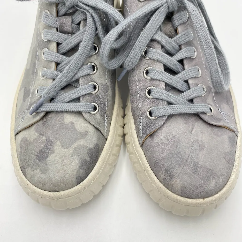 Sofft Women's Grey Camo Leather Lace Up Parkyn Platform Sneakers Size 8.5 - Image 6