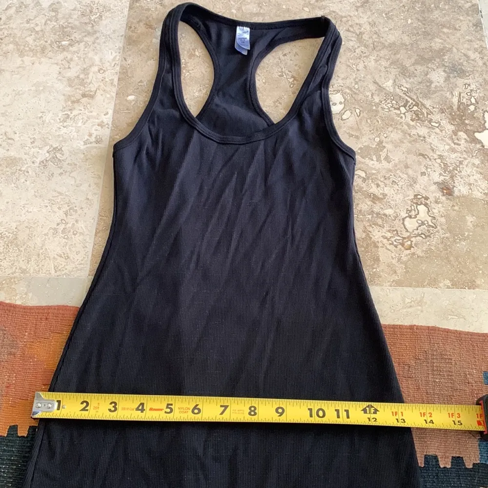 Racer back tank dress ribbed cotton bodycon casual summer dress mid length - Image 5