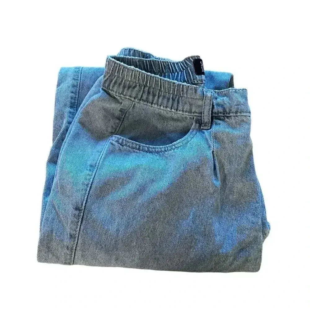 Simple Society Jeans | Mid-Rise Denim Cargo Joggers | Blue | Size: 29 # 1504 - Image 12