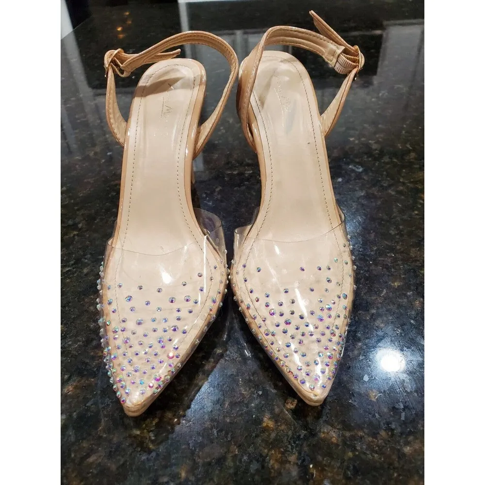 Anne Michelle Women Pointed Toe Buckle Strap High Heeled Casual Sandal Size 8.5 - Image 10