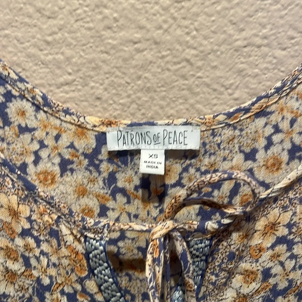 Anthropologie Patrons of Peace Women’s Bohemian Boho Tank Top Flowy Size XS - Image 3