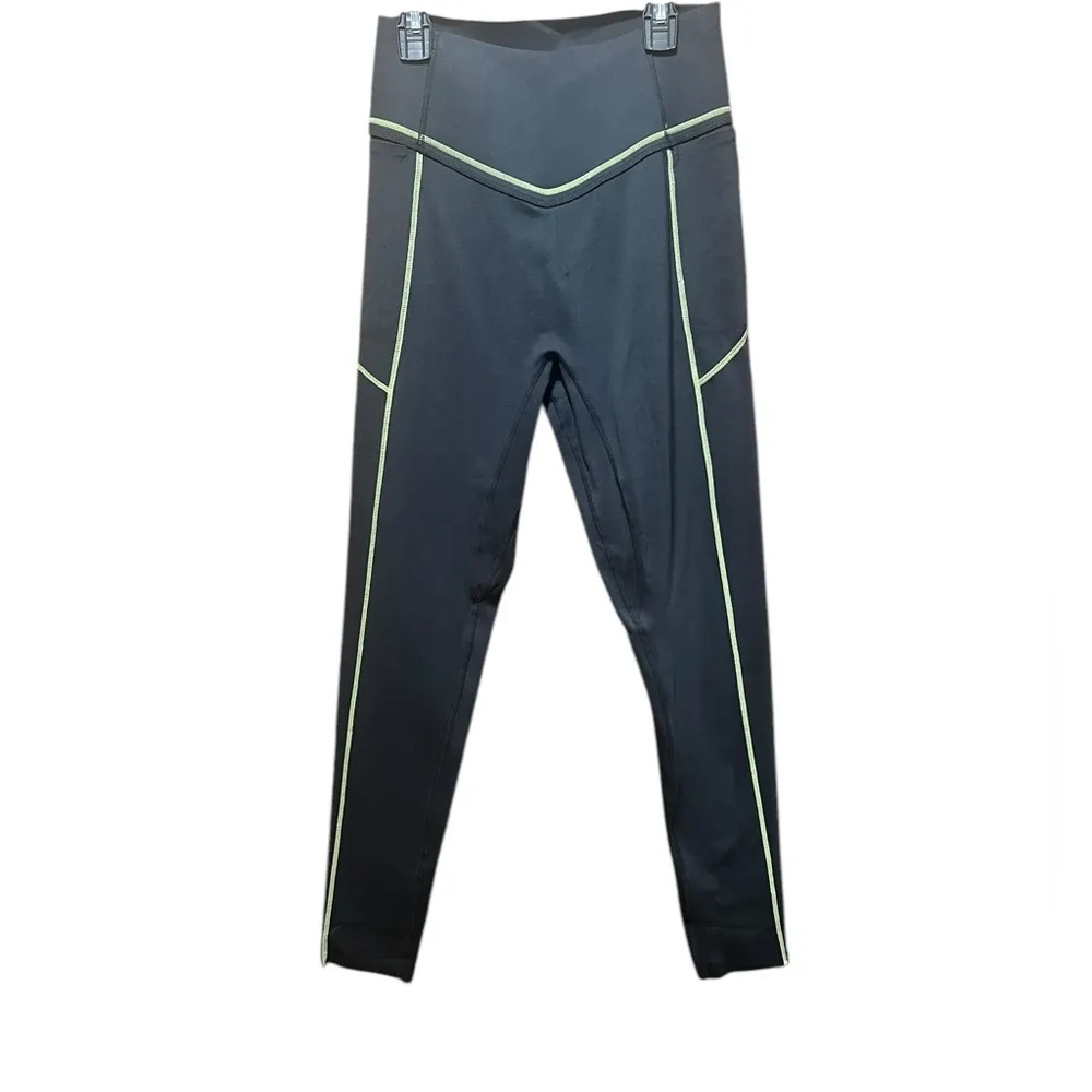Balance Athletica Vitality Activate Pant Midnight Lime Contrast Leggings Size Large - Image 4