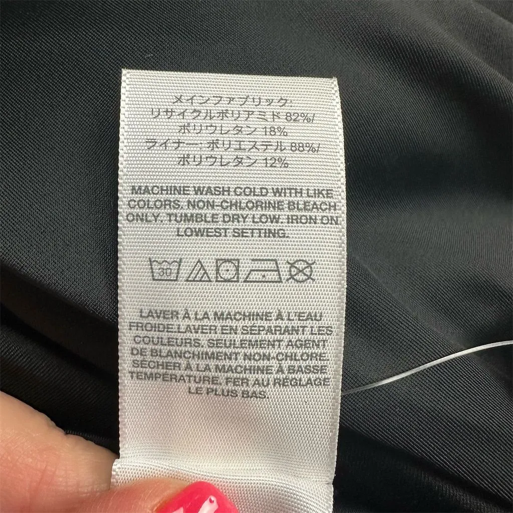 NWT Madewell Women's Black One-Shoulder Bikini Top Size XXL Swim - Image 7