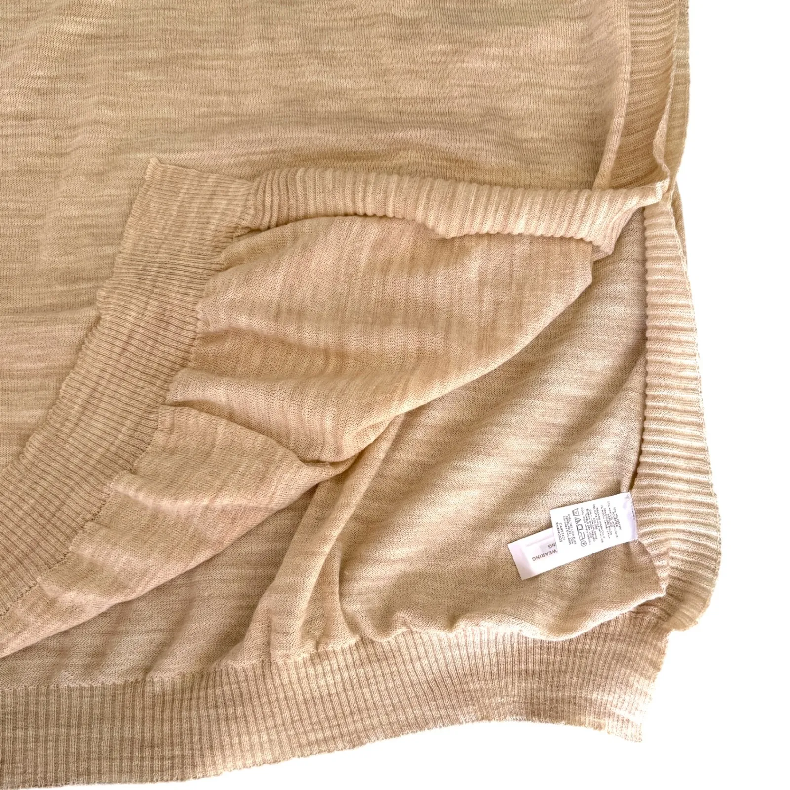 Women's LOFT Light Weight Sleeveless Hooded Poncho Sweater sz XS/S - Image 5