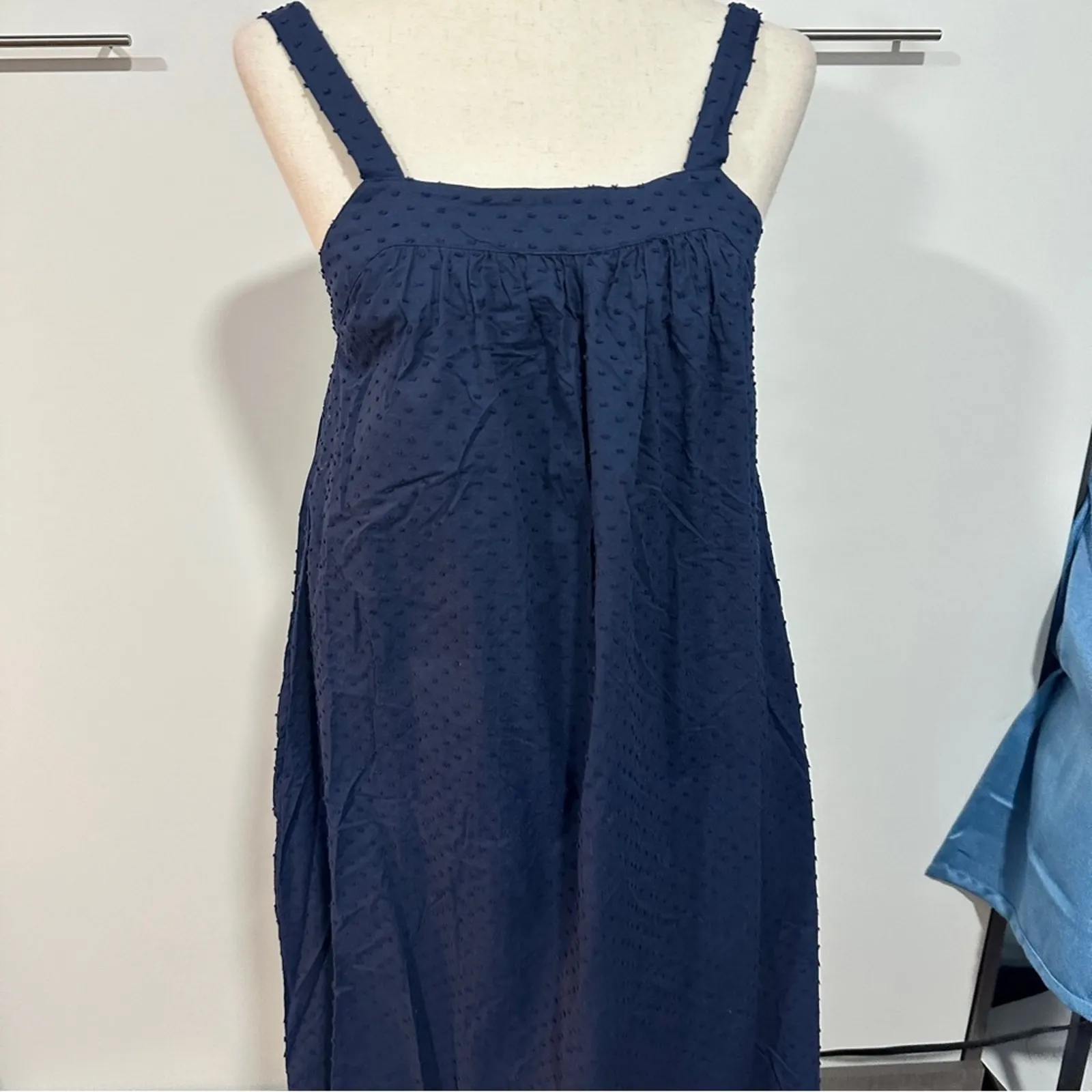 LDT Size 2 Navy Blue Blair Square Neck Sleeveless Tiered Maxi Dress Heritage - Image 6