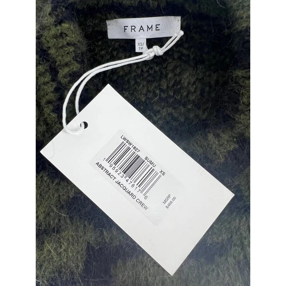 Frame Abstract Jacquard Crew Neck Sweater - Image 9