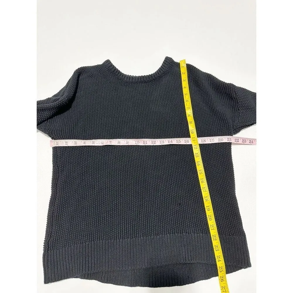 Old Navy Women's Long Sleeve Tunic Length Pullover‎ Sweater Black Size Large - Image 6