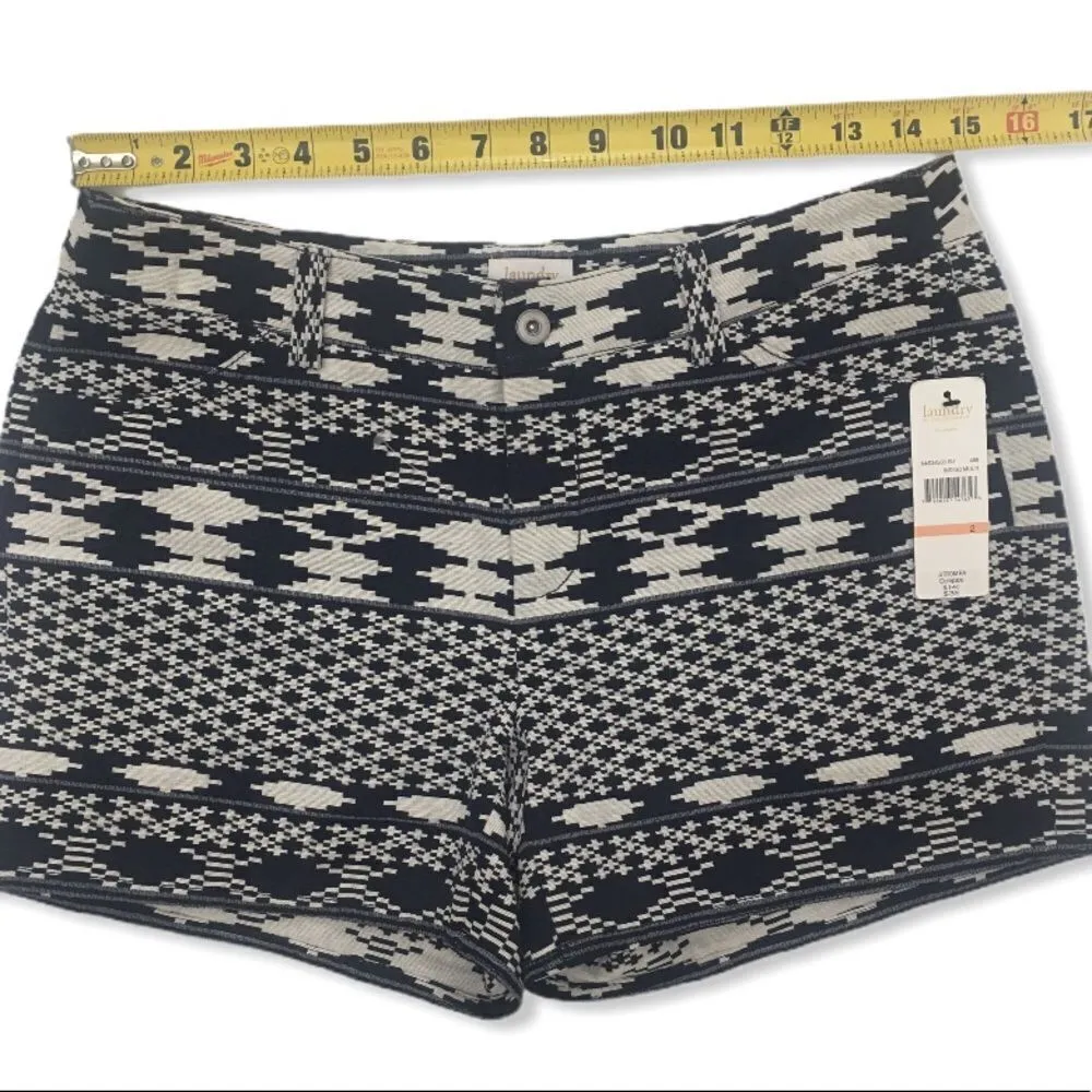Laundry by Shelli Segal Geometric Jacquard Shorts - Image 5