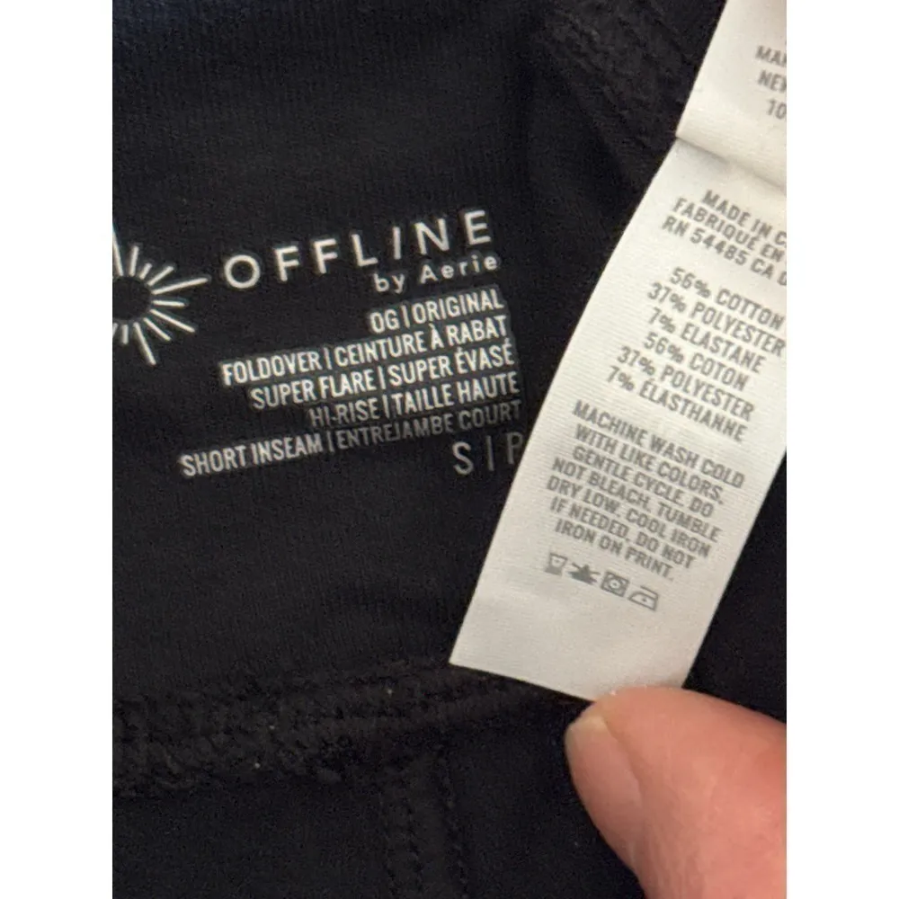 Offline By Aerie‎ OG SUPER FLARE FOLD OVER HIGH RISE LEGGINGS SMALL NWT - Image 6