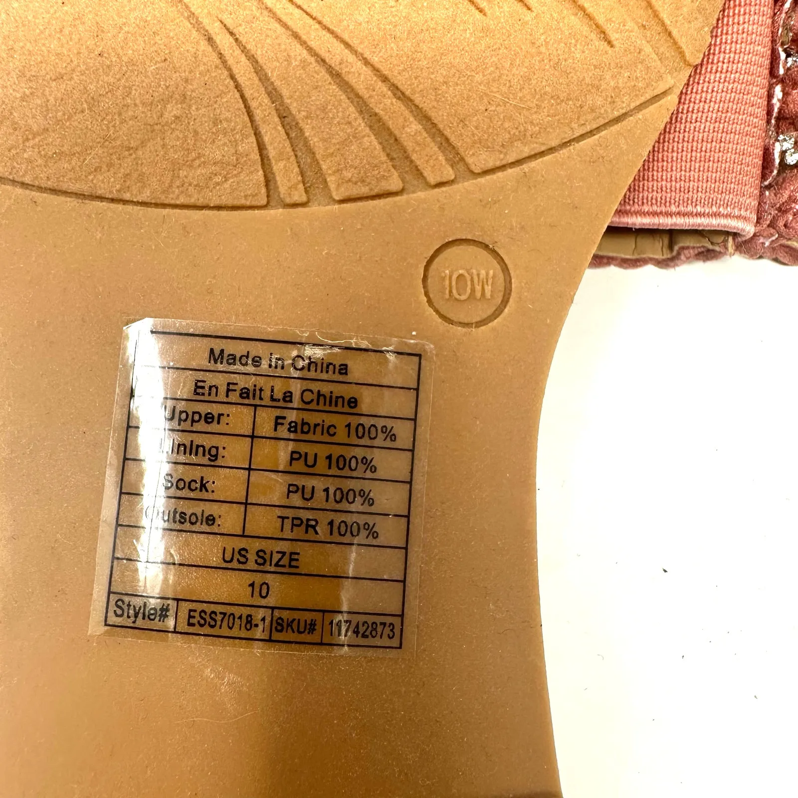 Torrid Size 10 Sandals Pink Flats Flip Flops‎ Vacation Beach Casual Summer Slide - Image 6