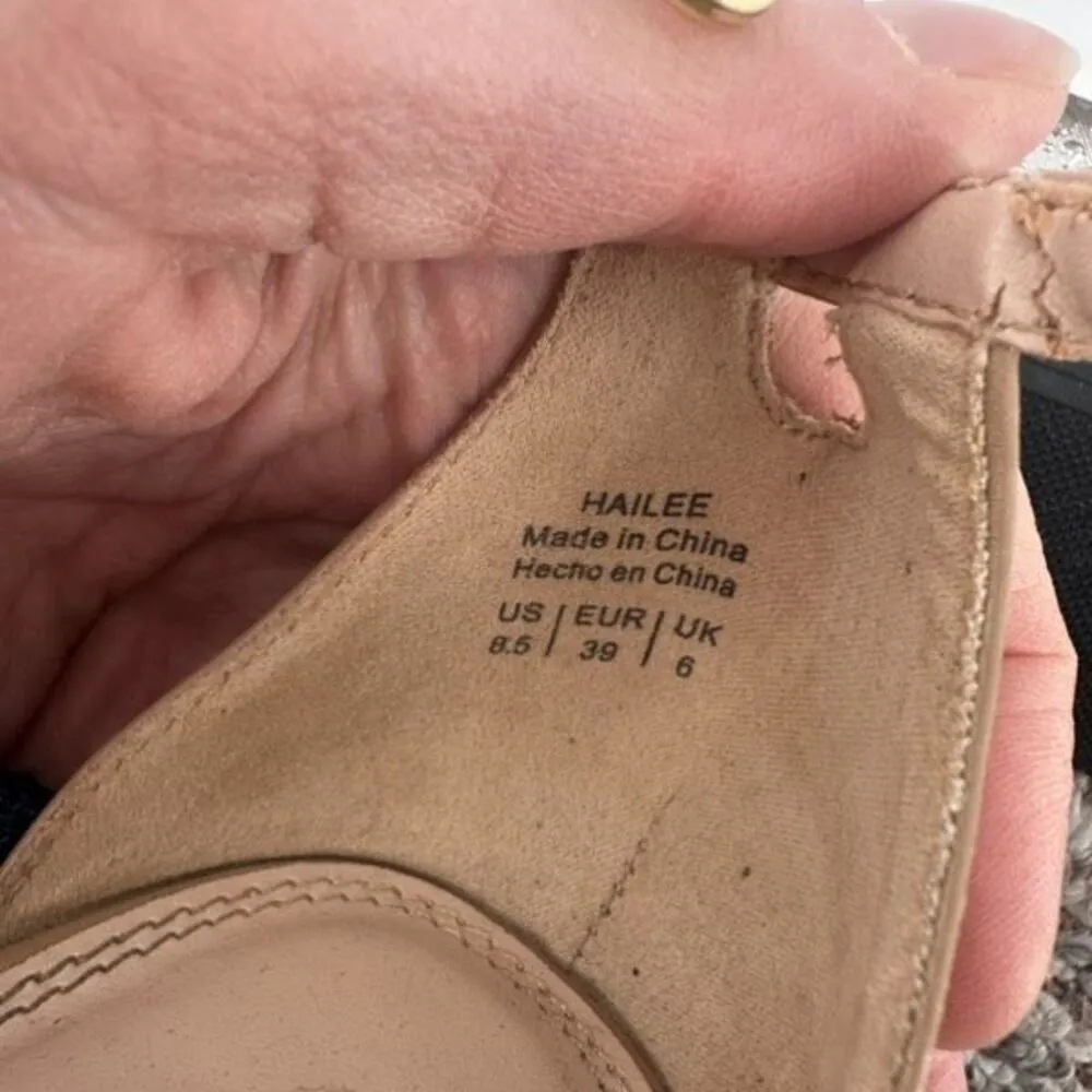 Kelly‎ & Katie Hailee Nude Pump T Strap Sandals Size 8.5 - Image 10