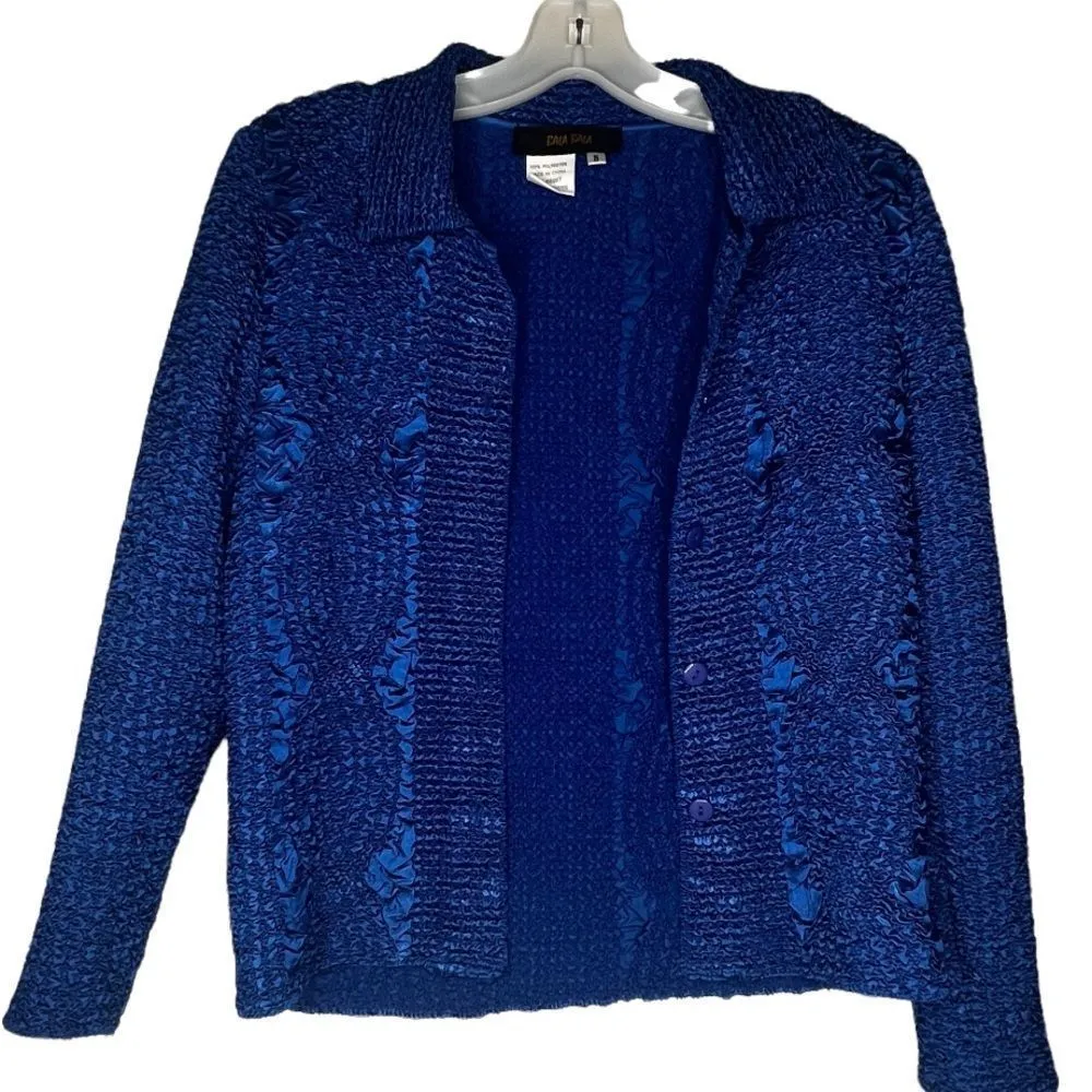 Vintage Bala Bala Top Jacket Set Blue - Image 5