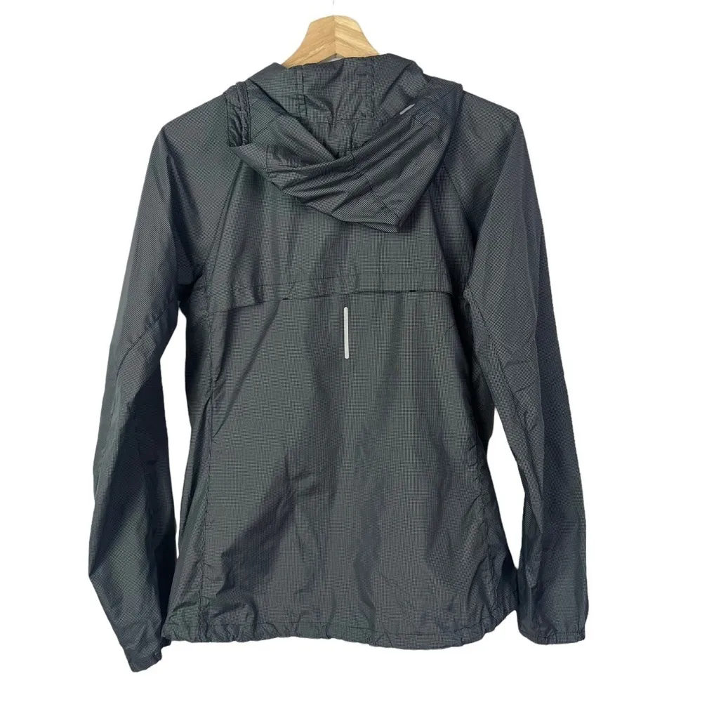 Nike Gray Check Vapor Lightweight Running Athletic Jacket M - Image 2