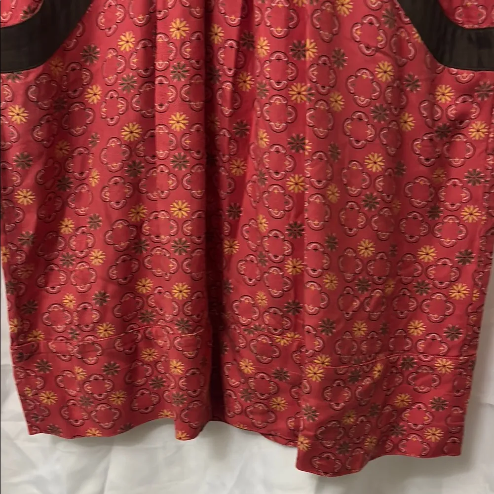 Vans off the wall Red Floral Dress with Brown Accents - Image 4