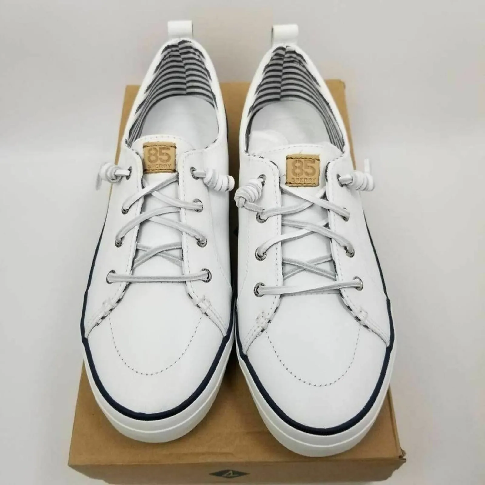 Womens Sperry Crest Vibe 85th Anniversary Sneakers White STS85303 Size 11M - Image 4