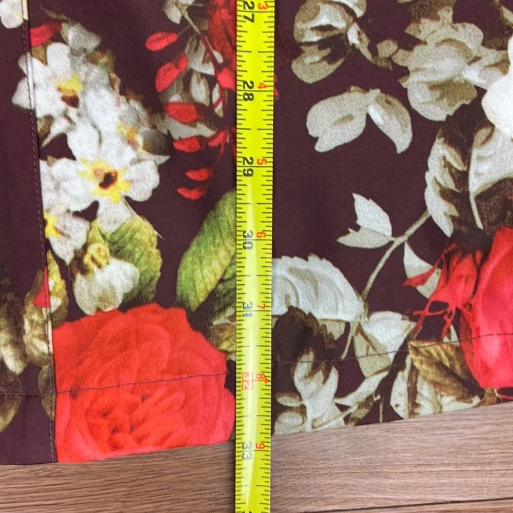 Dennis Basso  Water-Resistant Button-Front Floral Jacket Lining Pockets Sz L - Image 11