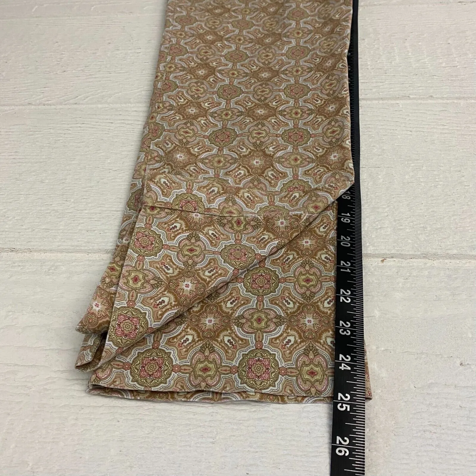 Talbots Womens Pants 10P Beige Floral Signature Pockets Straight Leg Cotton - Image 8