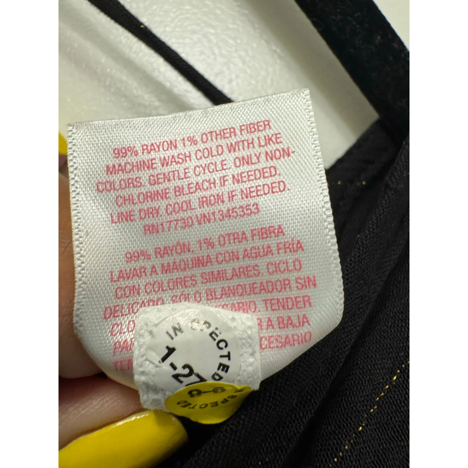 Xhilaration Black/Gold V-Neck Beach Swim Cover Up Tunic Top Size Medium NWT - Image 6