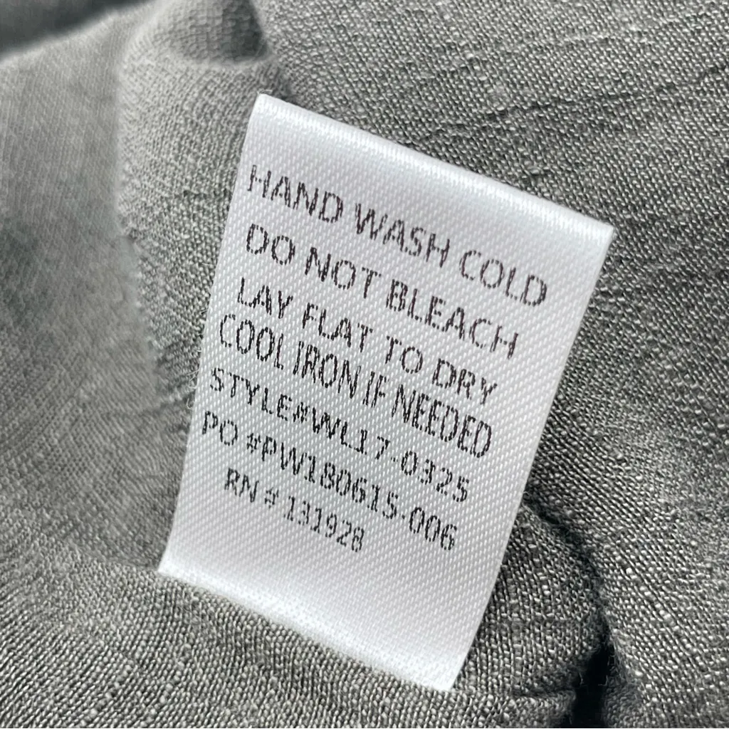 Wishlist Apparel Women’s Large Wide Leg Lined Jumpsuit Gauzy Lightweight Green - Image 8