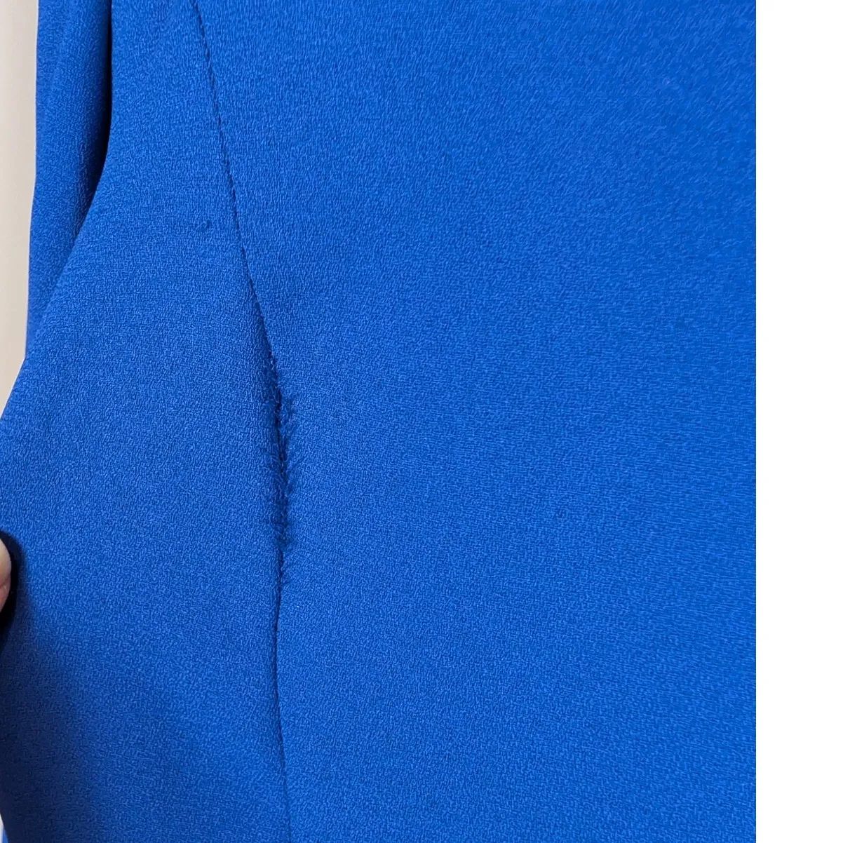 Vintage 80s Leslie Fay Royal Blue Cropped Blazer Gold Buttons | Power Jacket - Image 10