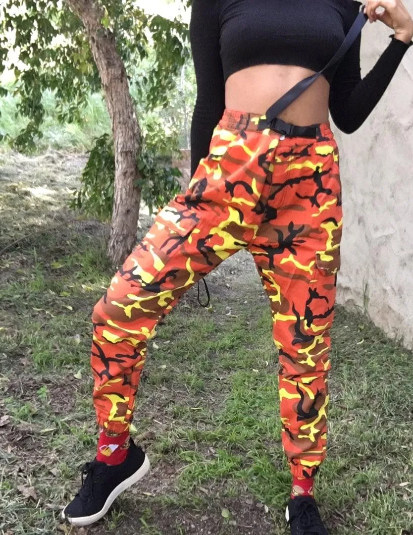 Nordstrom Orange Camo Joggers - Image 3